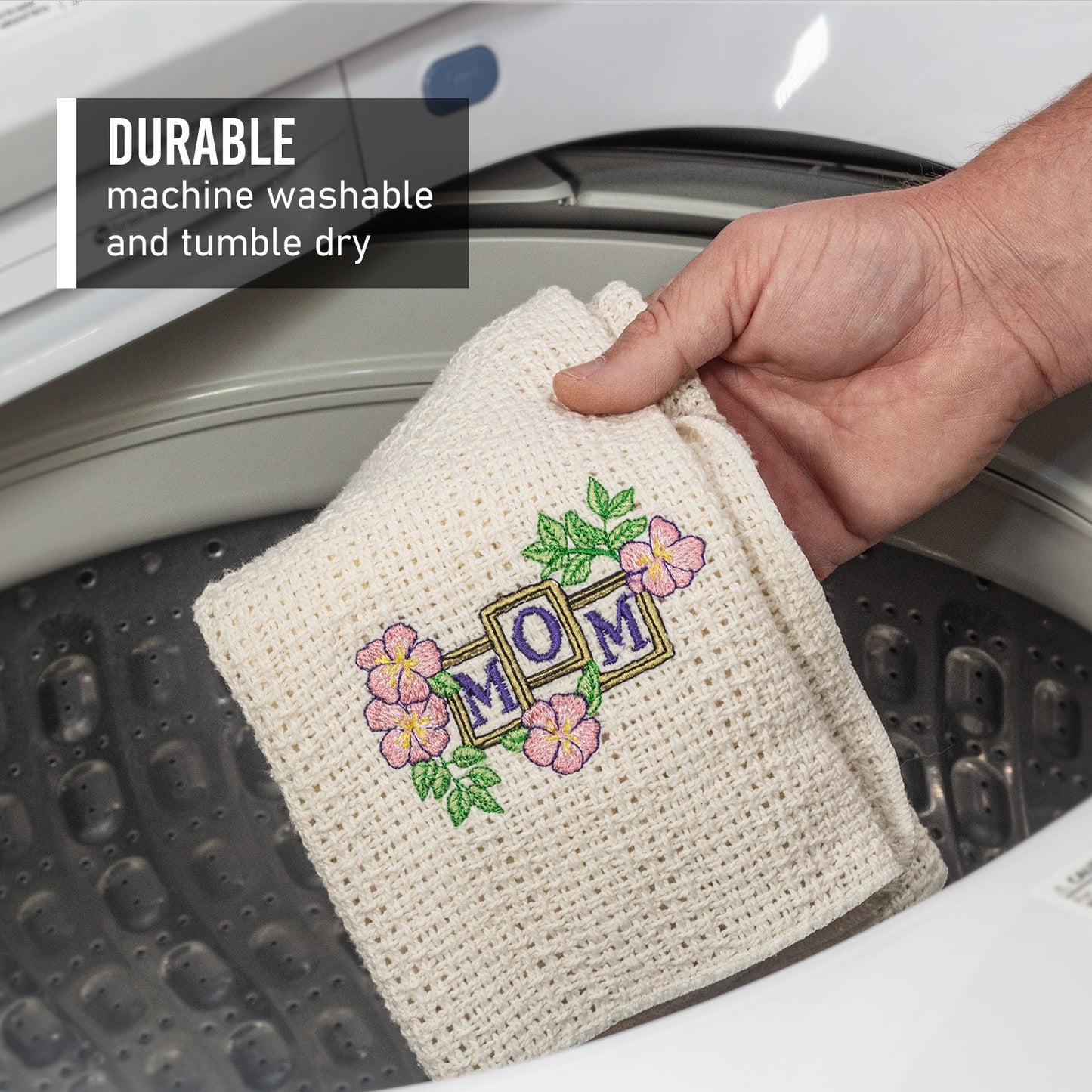 100% Cotton Novelty Embroidered Kitchen Towels 24" x 15"