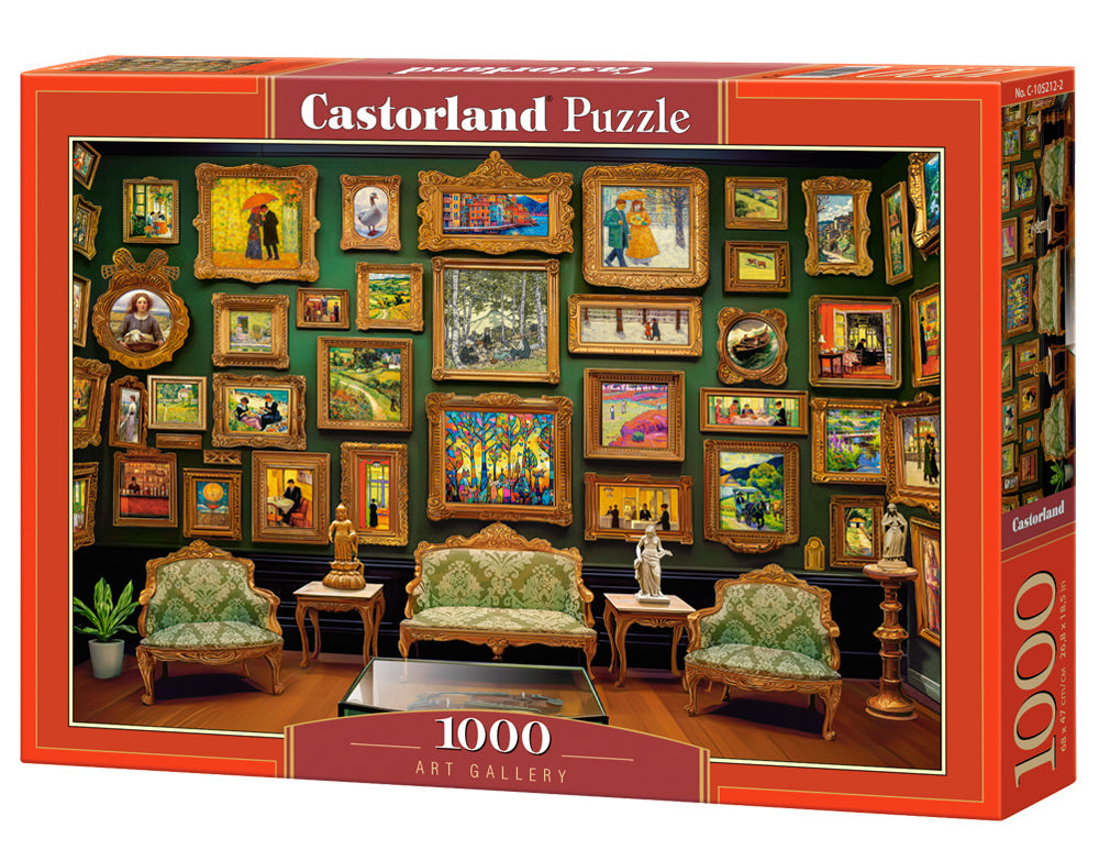 1000 Piece Jigsaw Puzzle, Art Gallery, Paintings, Adult Puzzle, Castorland C-105212-2