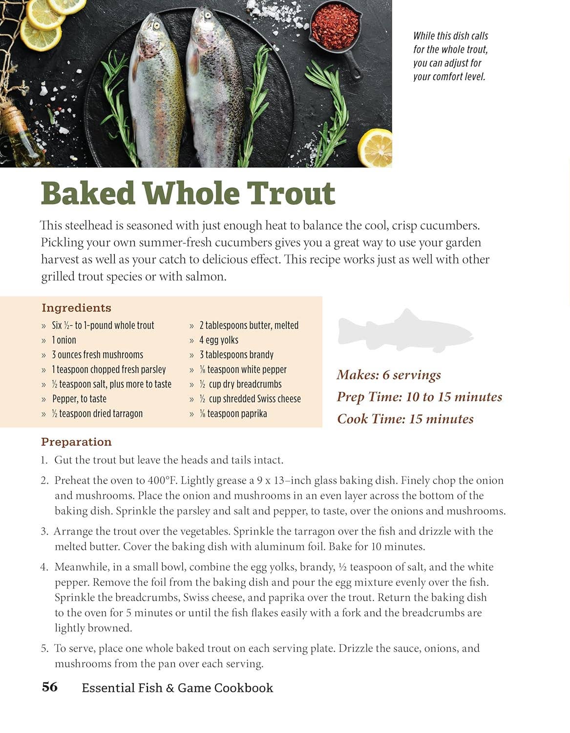 Essential Fish & Game Cookbook-Recipes for Lunches & Dinners
