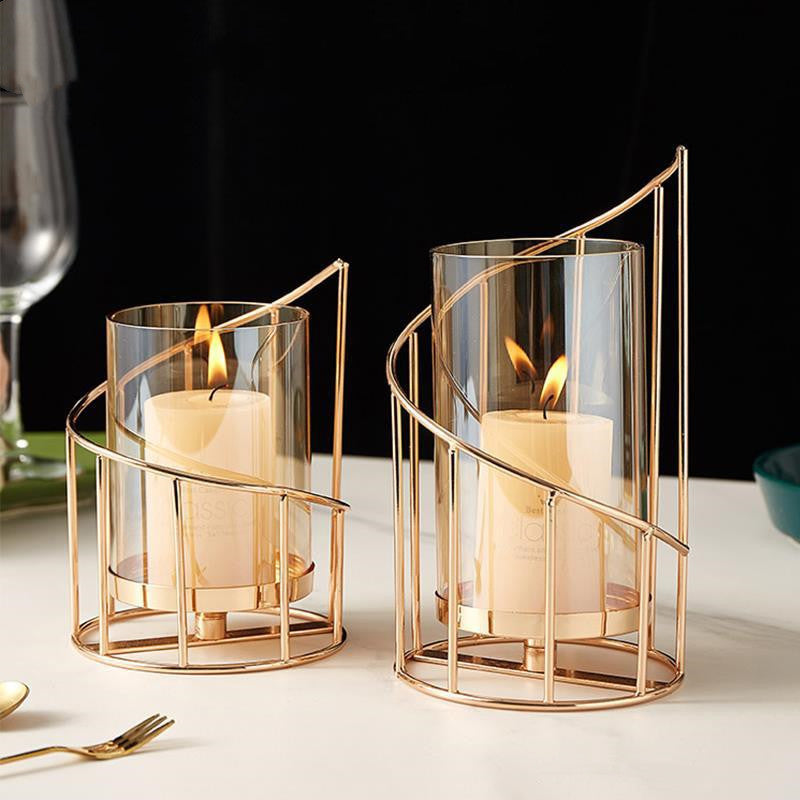 Nordic Wrought Iron Candle Holder Ornament