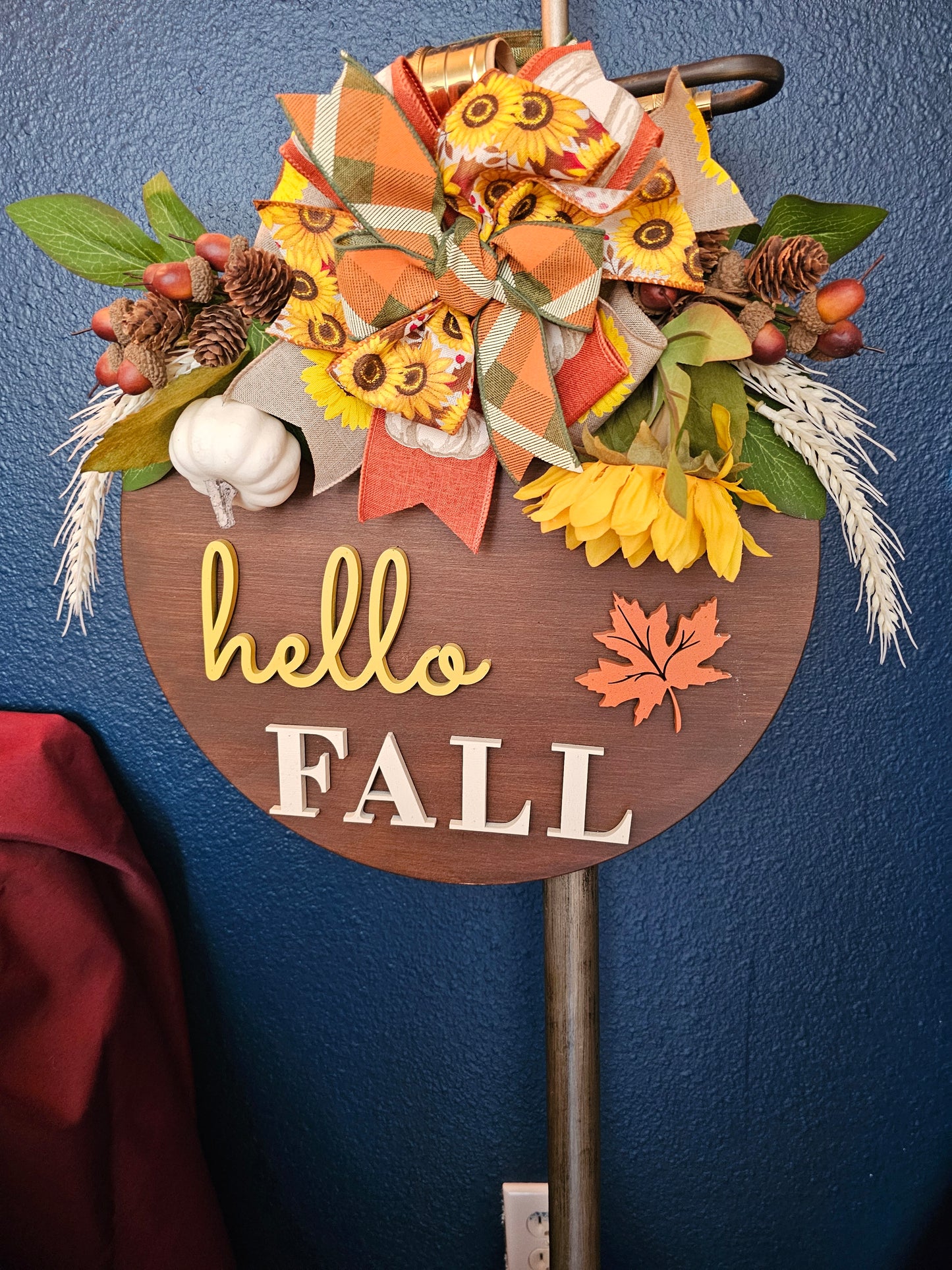 Fall Decor Wood Wreath