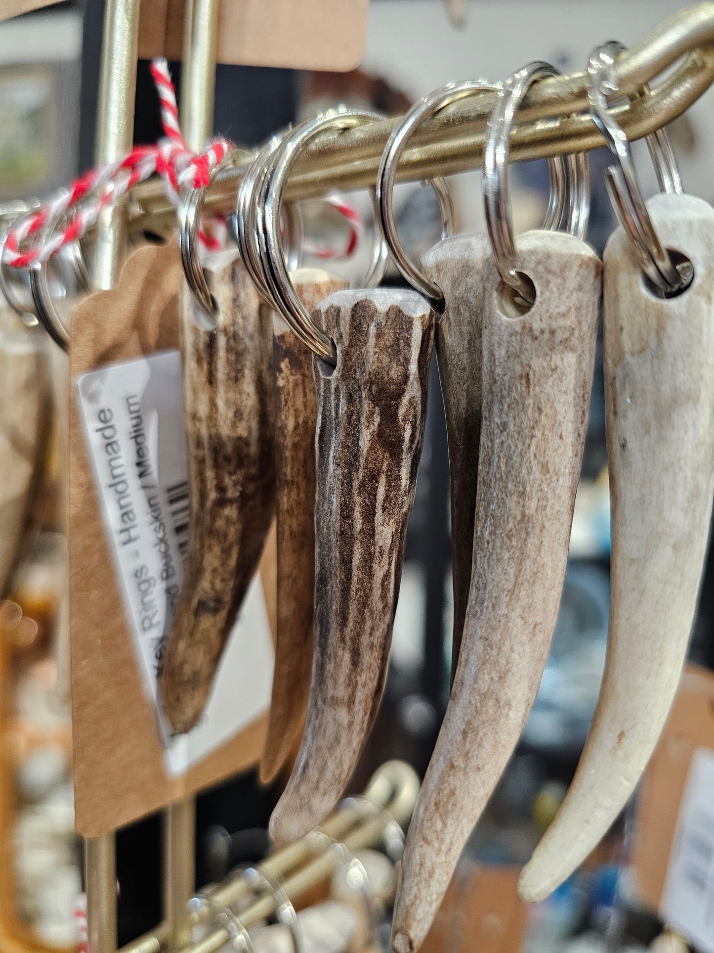 Antler Key Rings - Handmade