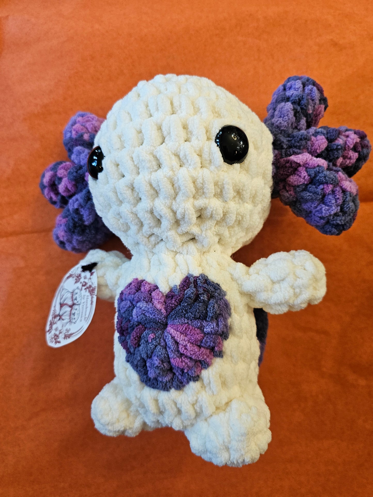 Lovey Dovey Axoloti Handmade Crochet Toy