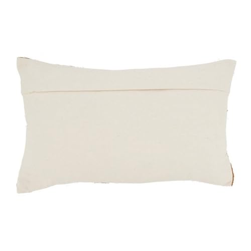 Rust Plaid Throw Pillow Cover 20" W x 20" L - Rustic Charm Cotton Blend Woven Square Cushion Case for Home, Couch, Bedroom, Living Room and Office Décor