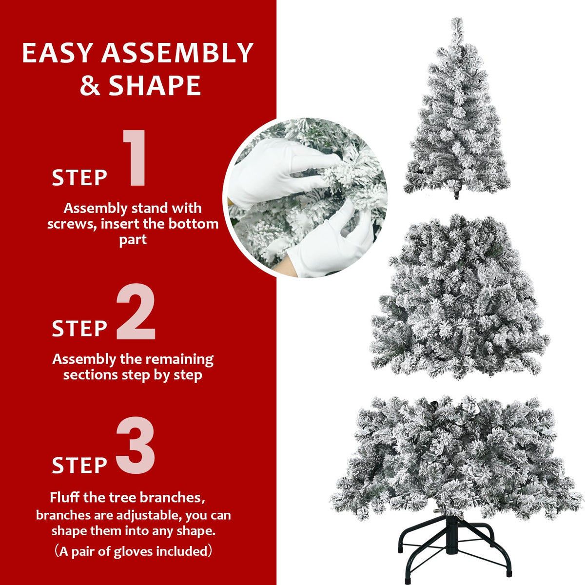 5FT Flocked Christmas Tree
