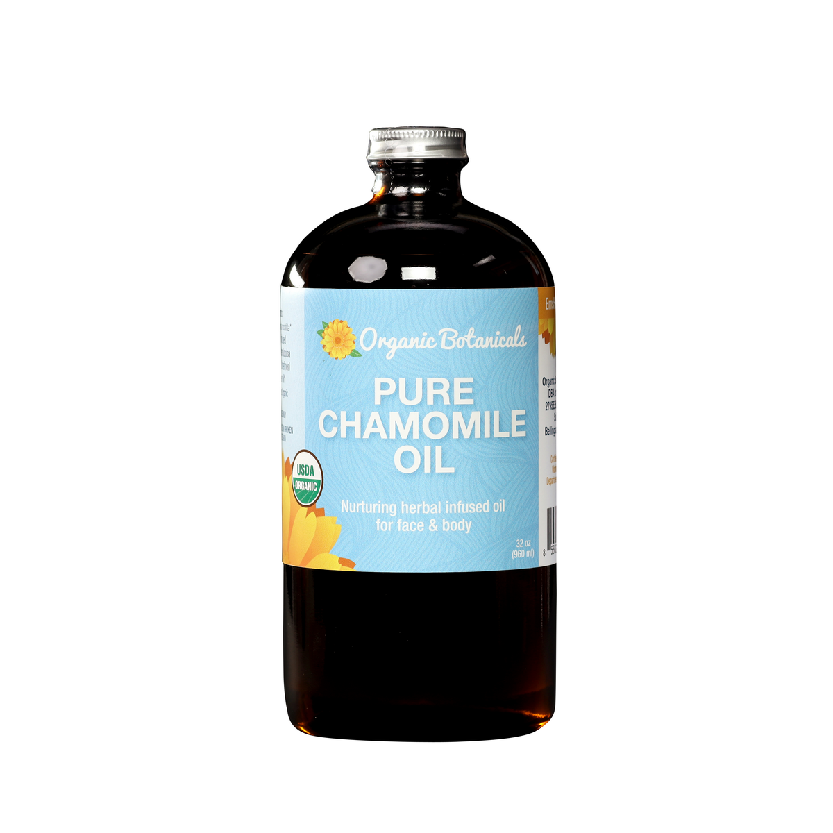 Pure Chamomile Infused Oil – Certified Organic Herbal Oil for Sensitive Skin, Eczema & More