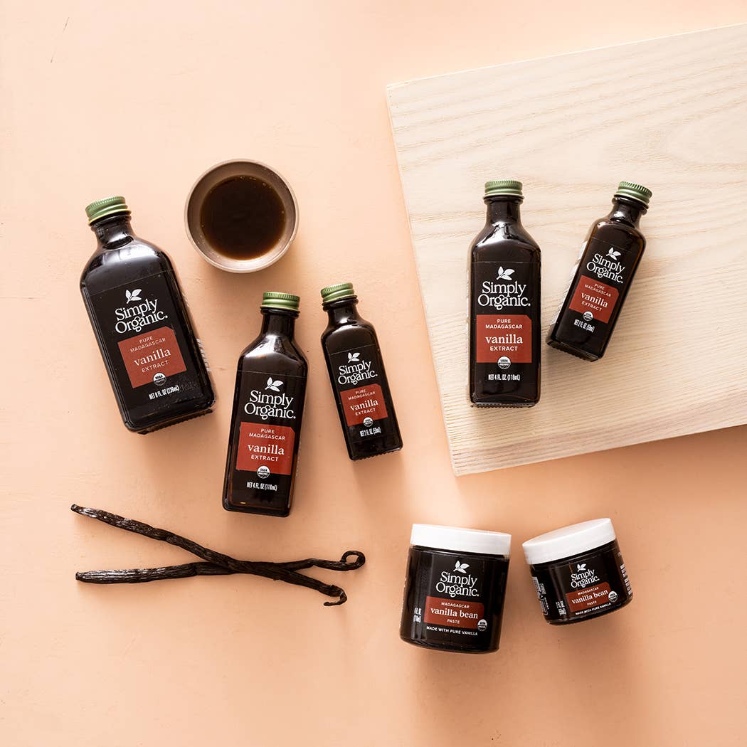 Pure Madagascar Vanilla Beans, Certified Organic, 2 Count