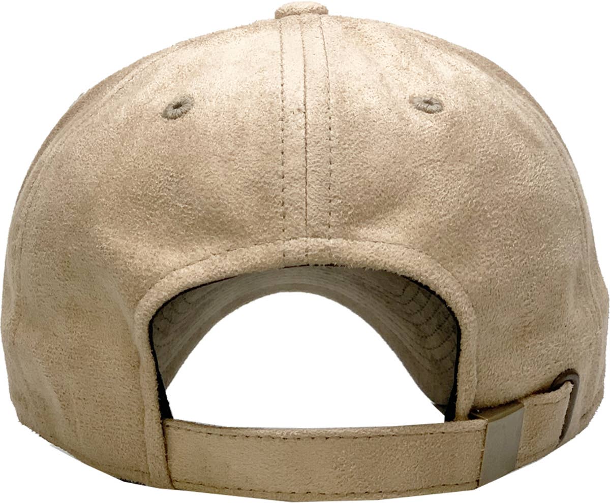 SUEDE BASEBALL CAP