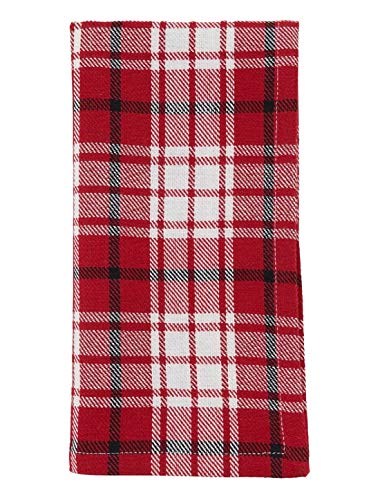 Fennco Style Holiday Plaid Cotton Table Runner 16" W x 72" L — decorative table accent for dining room styling seasonal gift idea