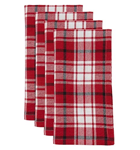 Fennco Style Holiday Plaid Cotton Table Runner 16" W x 72" L — dining room accent for seasonal table styling decorative design