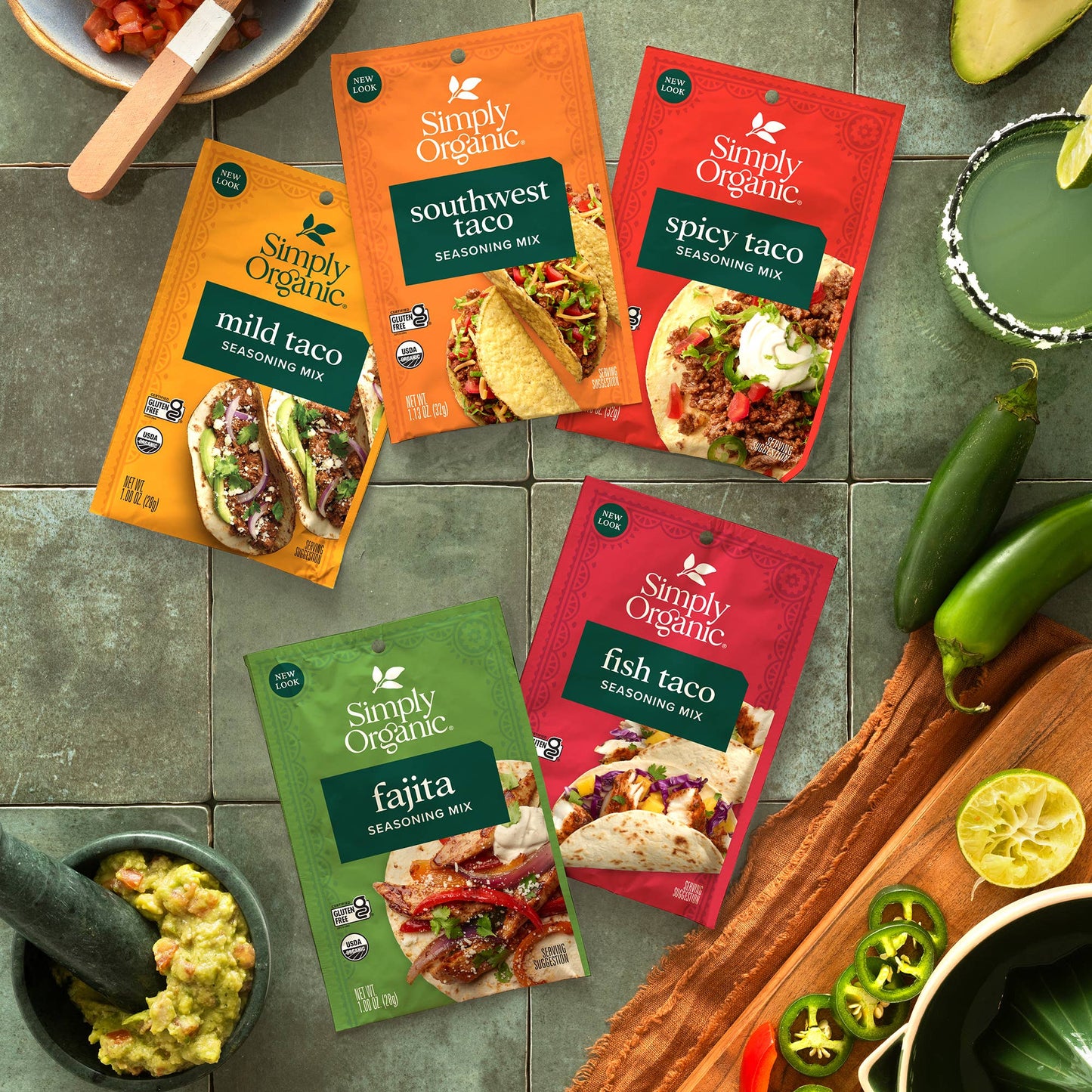 Fajita Seasoning Mix, Certified Organic, Gluten-Free, 1 Oz