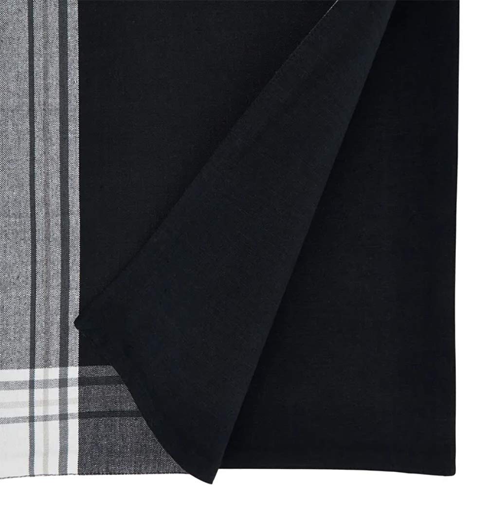 Contemporary Stripe Border Design 100% Cotton Table Placemats 13" W x 19" L, Set of 4 — table decor for gatherings holidays and entertaining online gift shop find