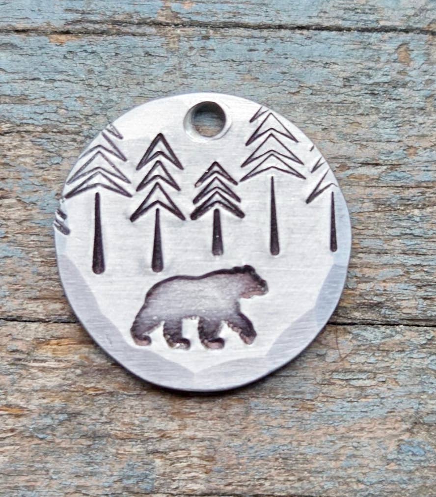 "Northport" hand-stamped key chains, 5 designs