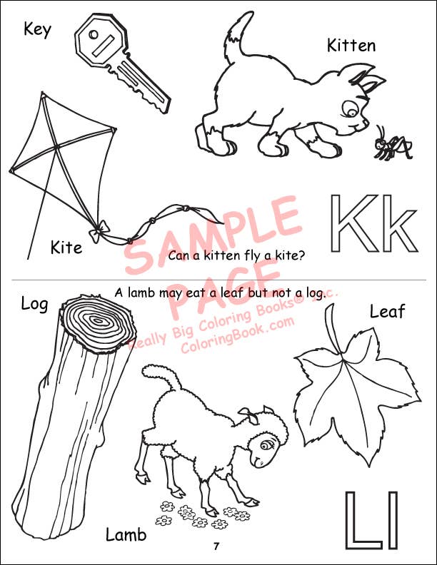 ABC-123 Coloring Book 8.5"x11"