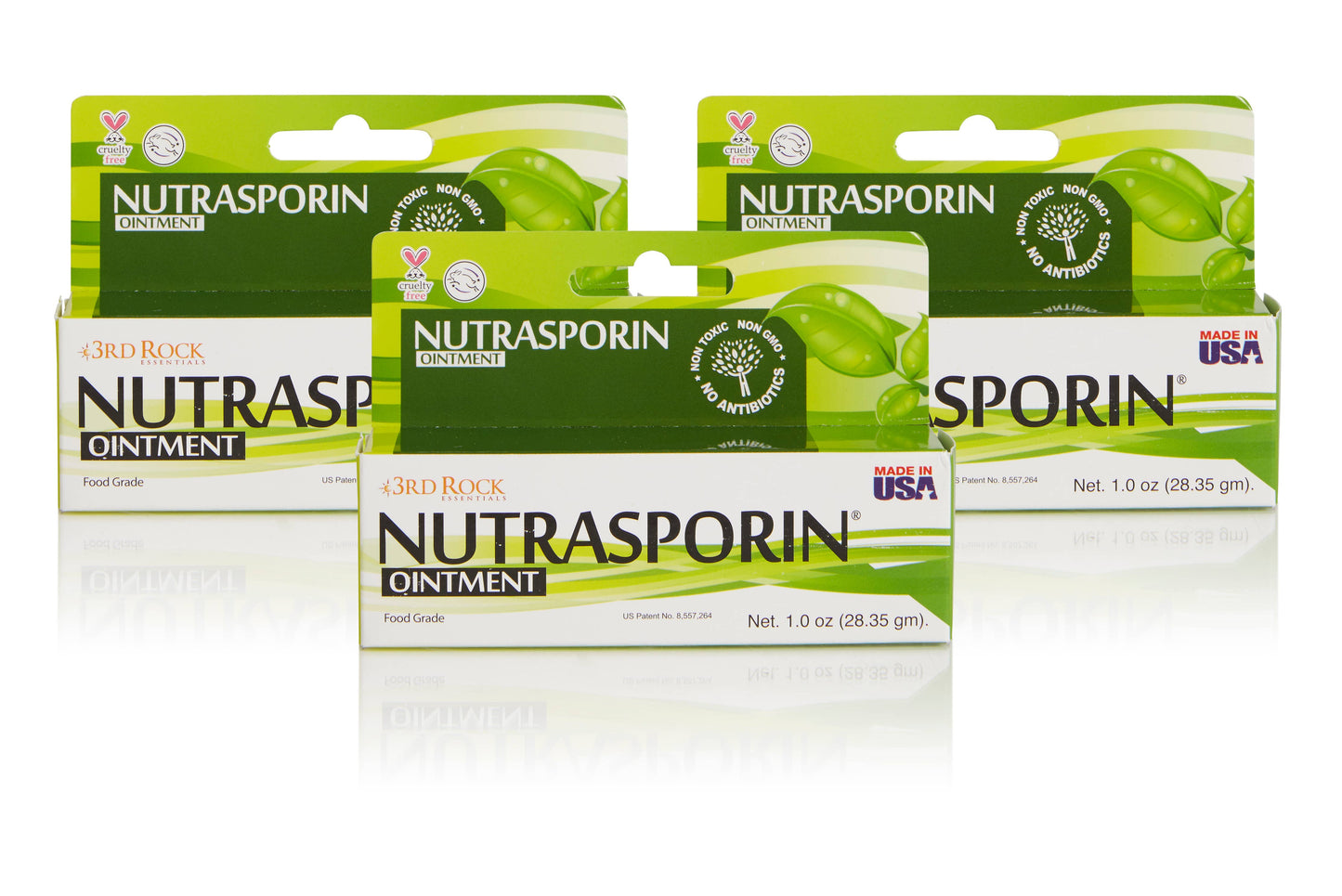 NUTRASPORIN® – Natural Alternative to Antibiotic Ointment with Chelated Silver Oxide (Vegan, 100ppm)