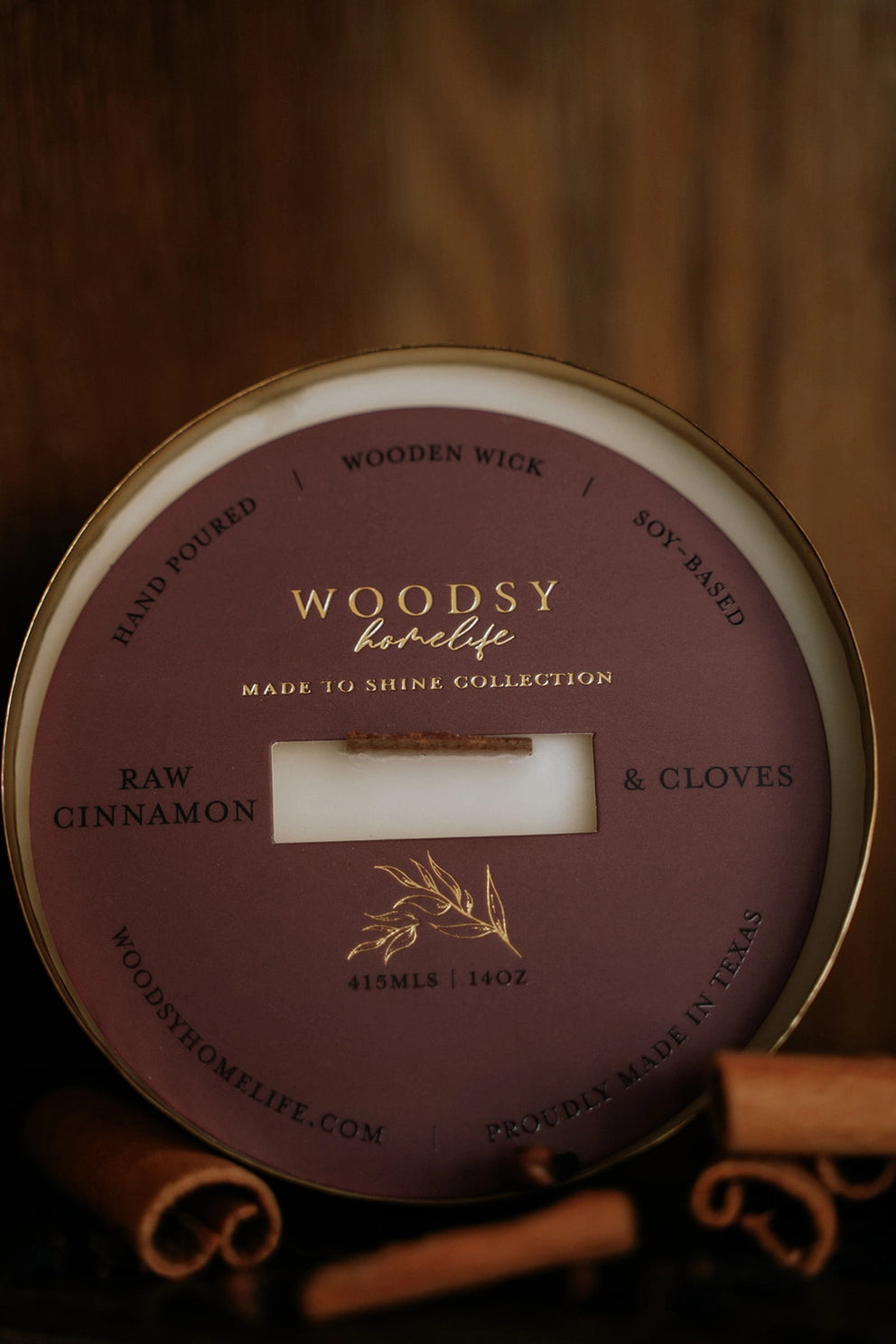 Winter/Holiday Brass Bowl Collection - 14oz /Soy/ Woodwick