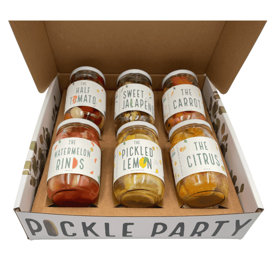 Pickle Gift Box — 6 Jars - Gourmet Pickle Gift