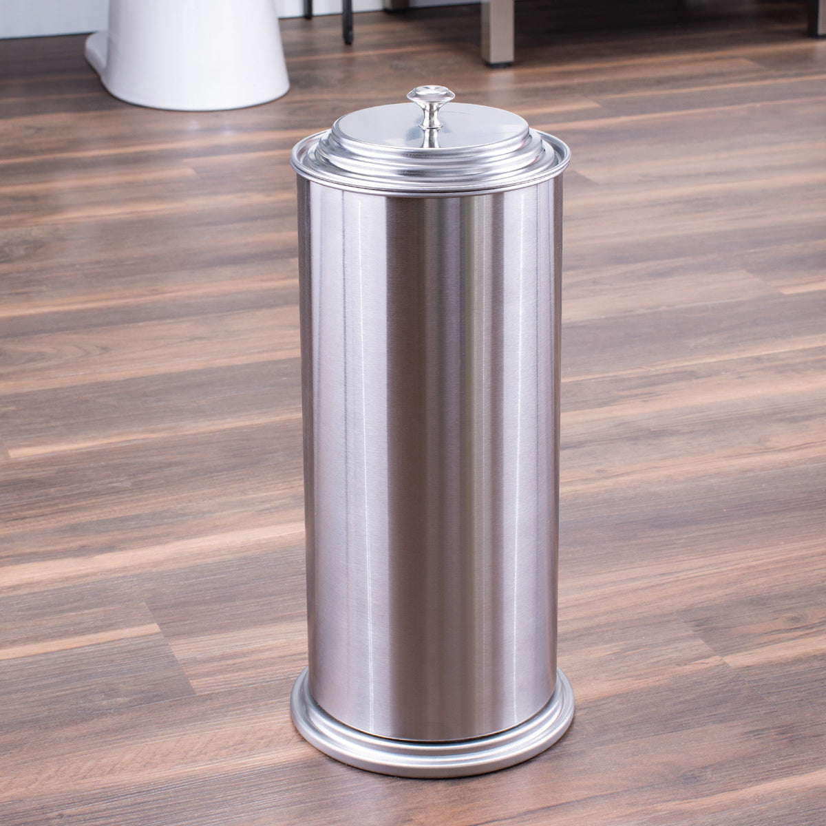 Freestanding Extra Large Toilet Paper Holder (Stainless Steel Finish)