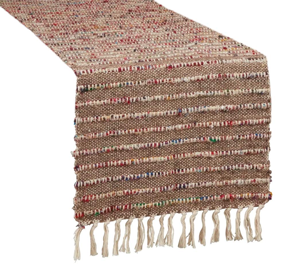 Cord Design 100% Cotton Table Runner 16 x 72 Inch — table decor for gatherings holidays and entertaining