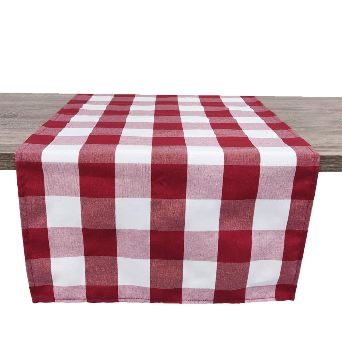 Fennco Styles Buffalo Check Design Table Runner - Handmade in USA - Plaid Rustic Table Cover for Everyday Use, Banquet, Holiday, Family Gathering and Special Occasion