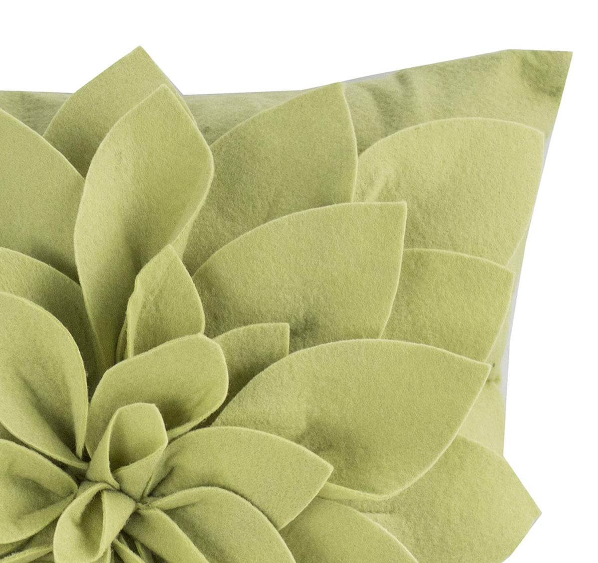 Sara's Garden Petal Decorative Throw Pillow. 17 Inch Square.