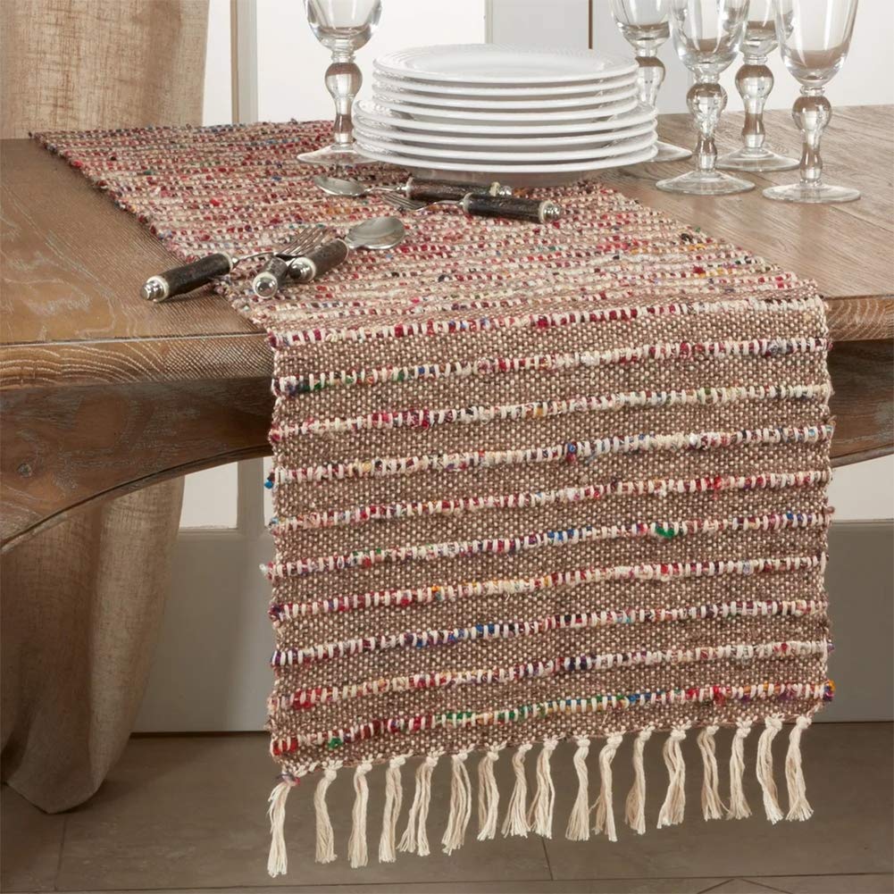 Cord Design 100% Cotton Table Runner 16 x 72 Inch — dining room accent for seasonal table styling online gift shop find