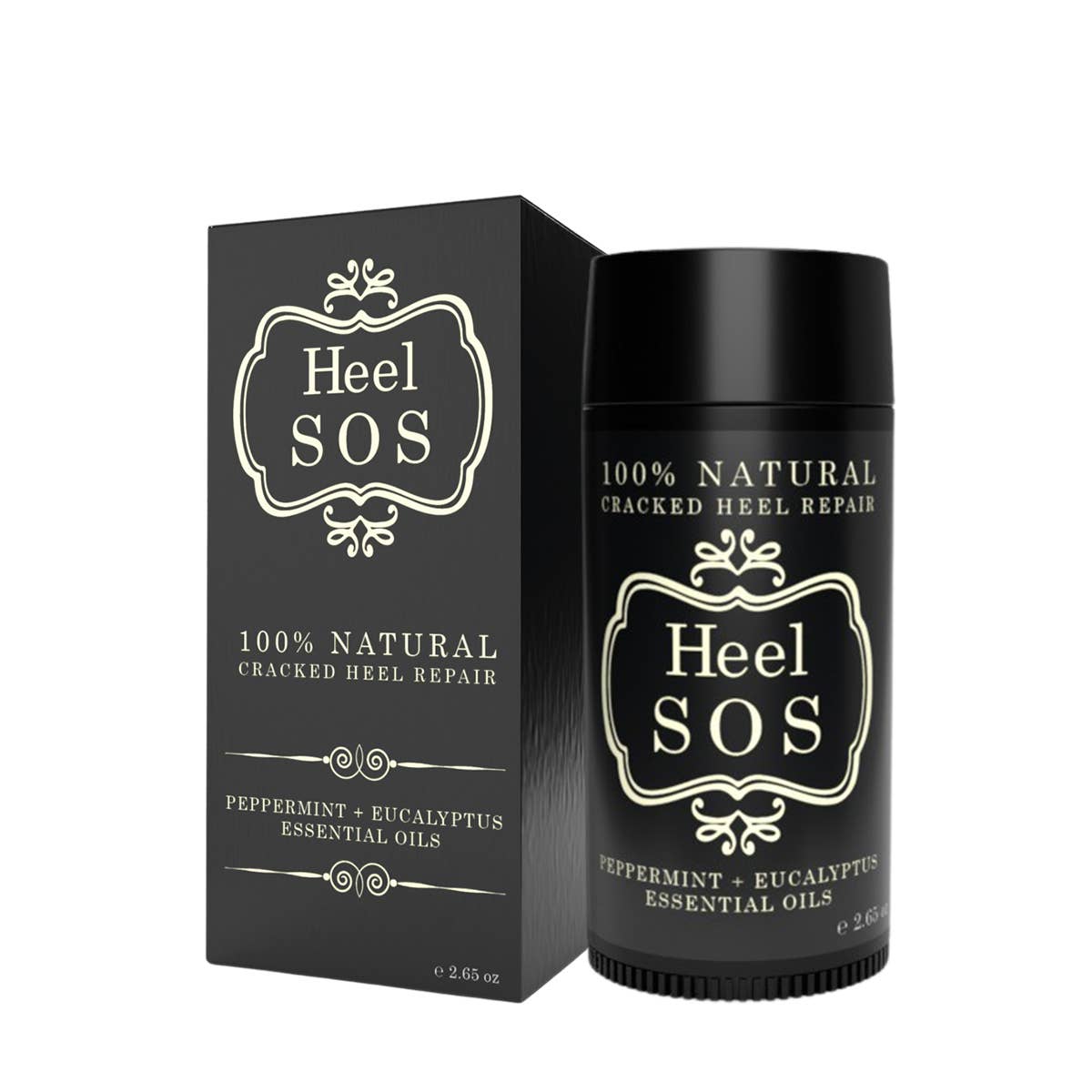 Heel SOS | 100% Natural | Black