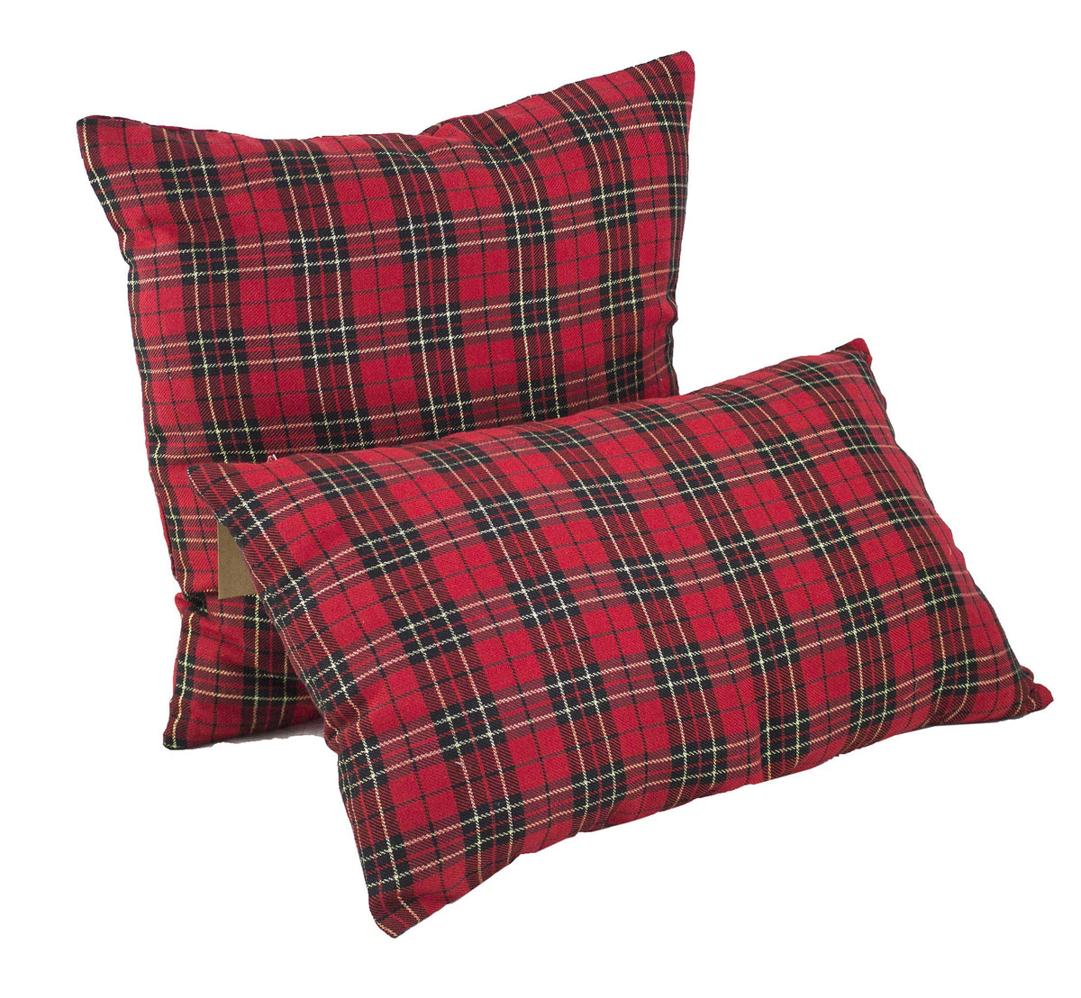 Holiday Tartan Plaid Dazzle Christmas Decorative Throw Pillow — decorative accent pillow for living room decor seasonal gift idea