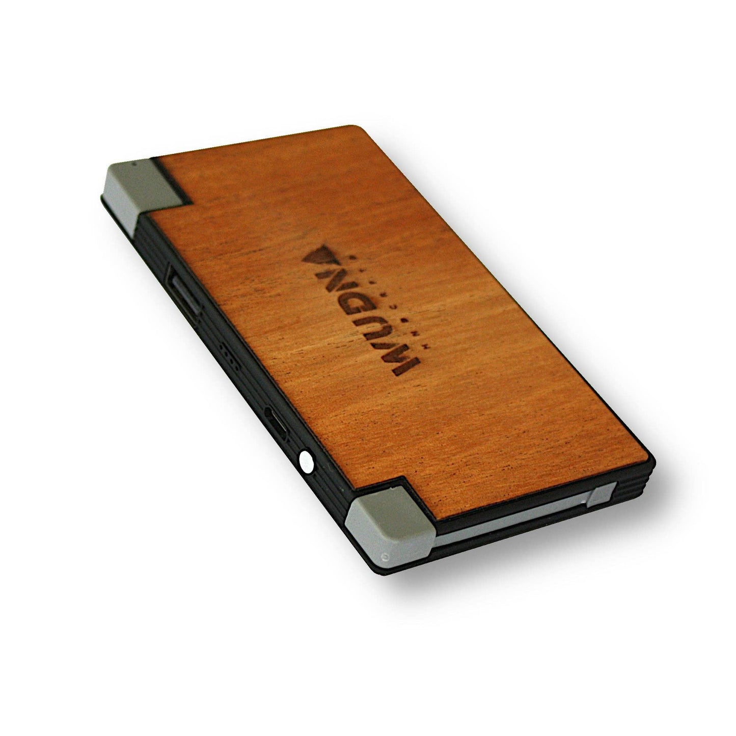 Slim Dual Wooden Power Bank – Ultra-Slim Portable Charger with Dual USB Output