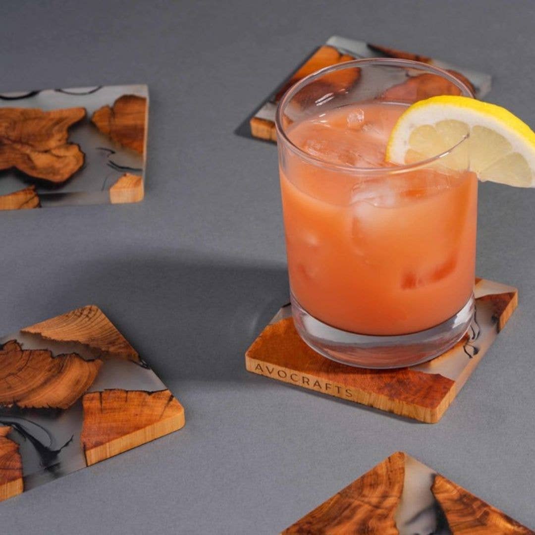 Avocrafts Handcrafted Cedar Coasters