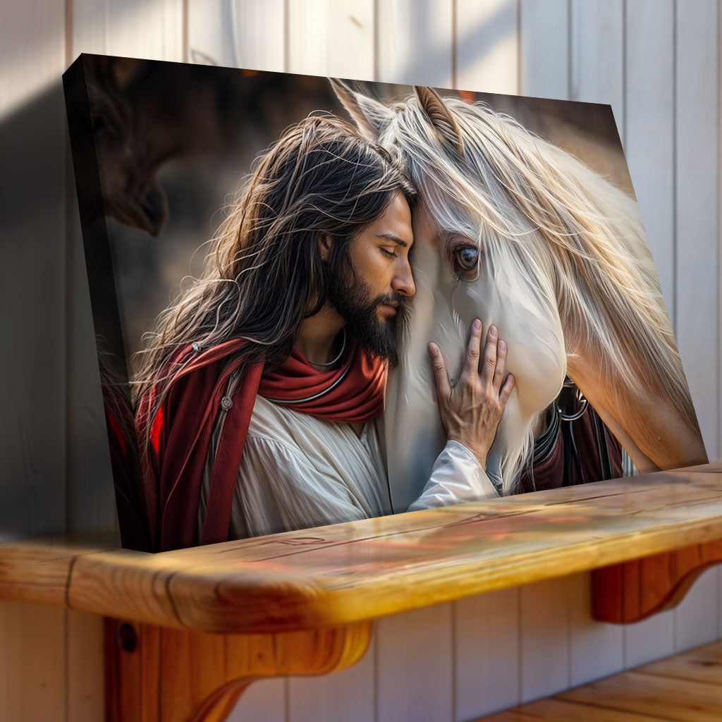 Jesus And Horse Faith Wall Art
