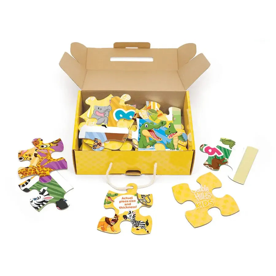 Animal Count 35 Piece Floor Jigsaw Puzzle Cobble Hill