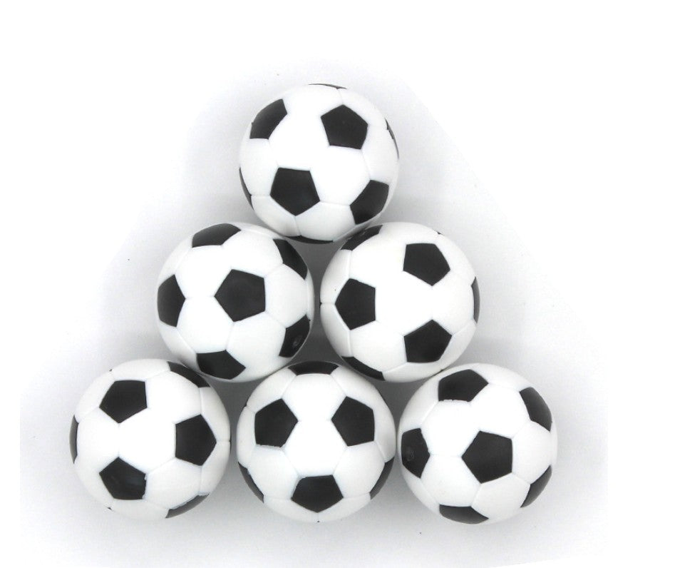 6 Pcs Table Football Plastic Soccer Ball Indoor Games 32mm