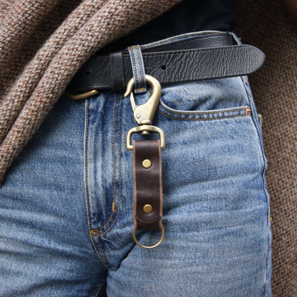 Leather Key Clip - USA Made