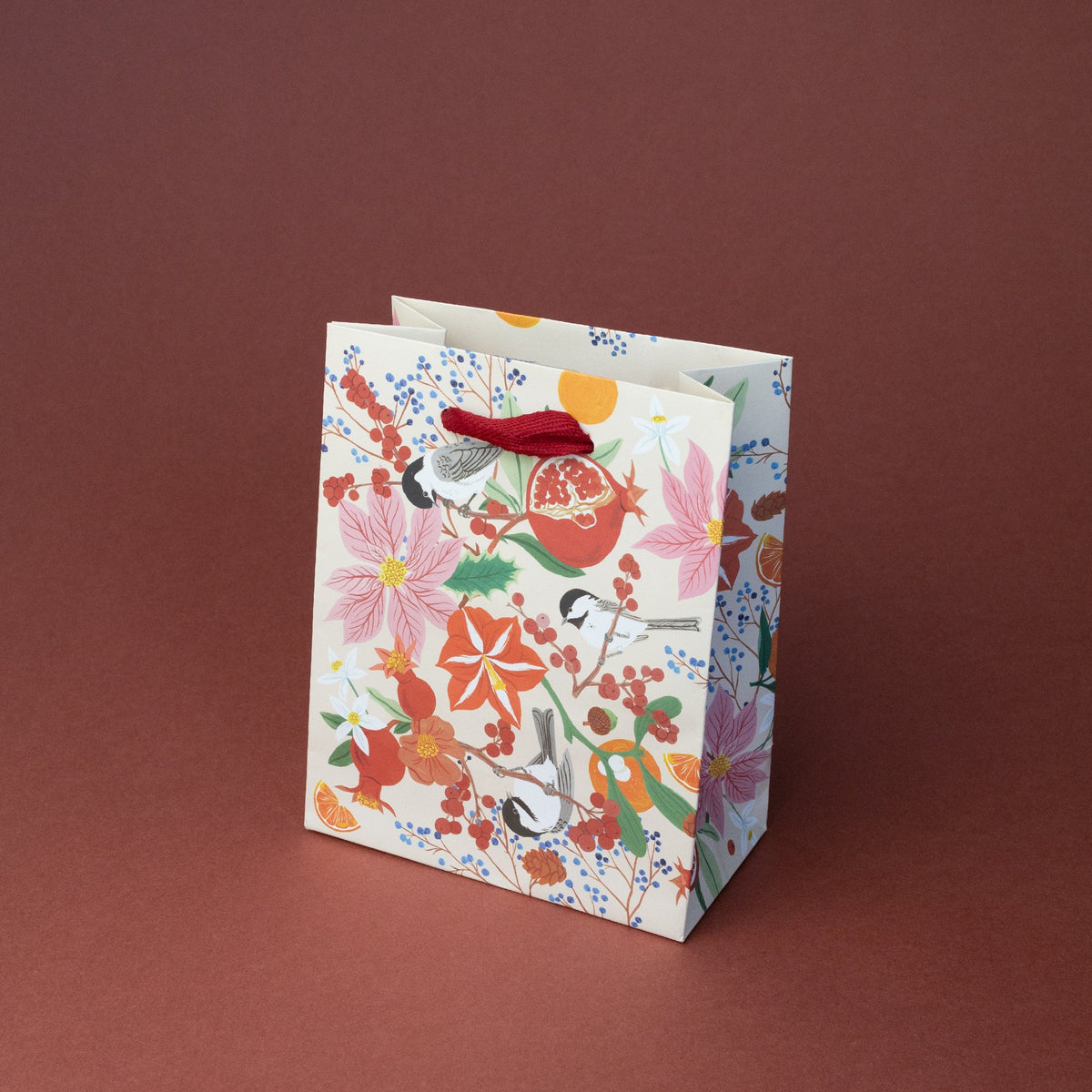 WINTER CHICKADEES | SMALL GIFT BAG