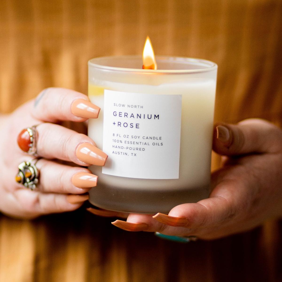 Geranium + Rose - Signature Candle
