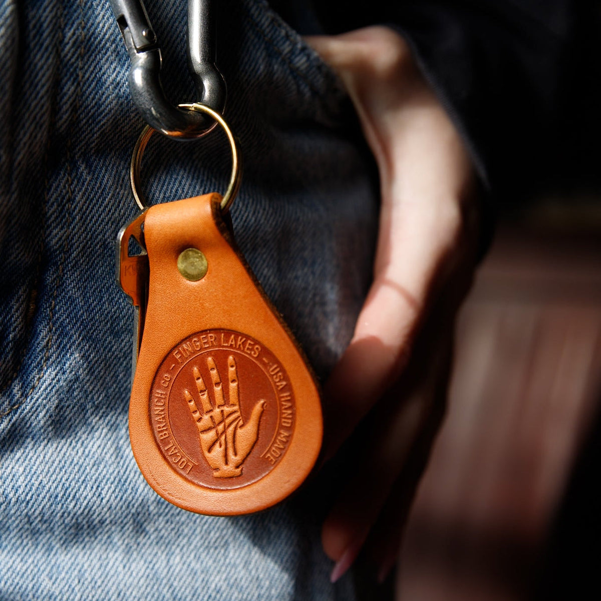 Leather Key Fobs - USA Made