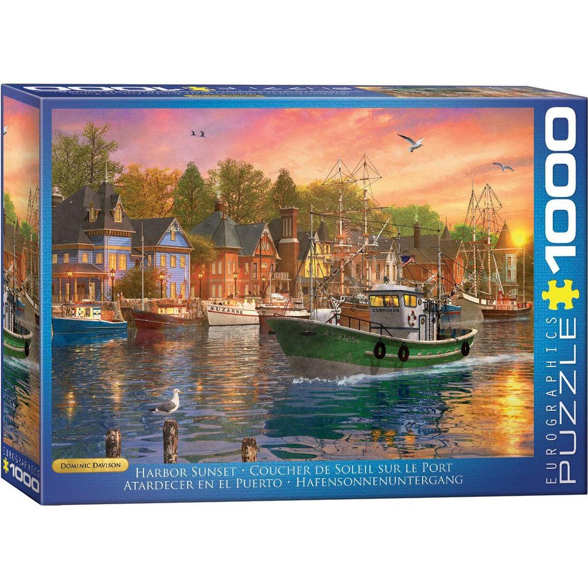 Harbor Sunset 1000 Piece Jigsaw Puzzle Eurographics