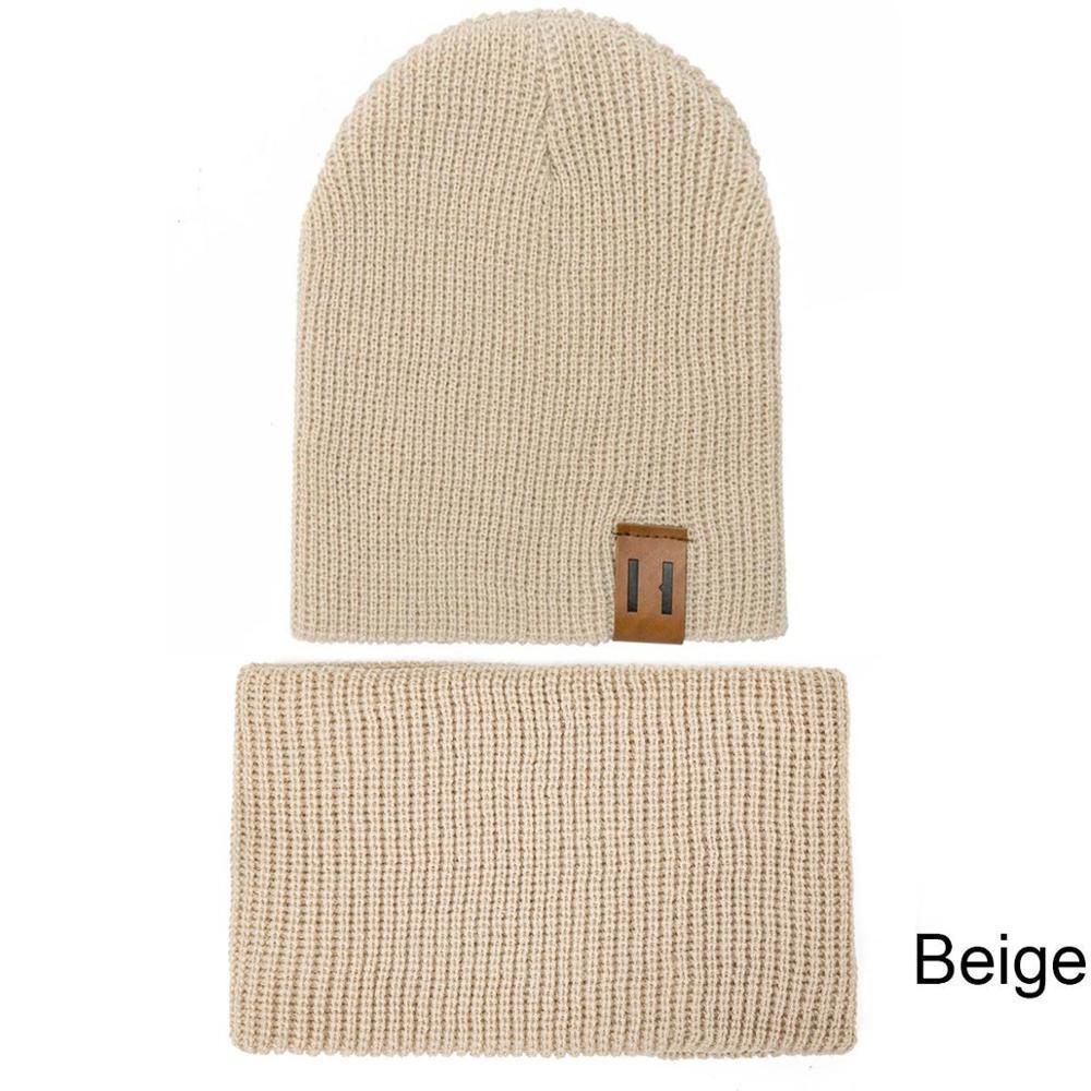 Modern Baby Set Hat Cap and Scrif And Snood Warm Hat Scarf Caps Scarves Knit Hats For Kids