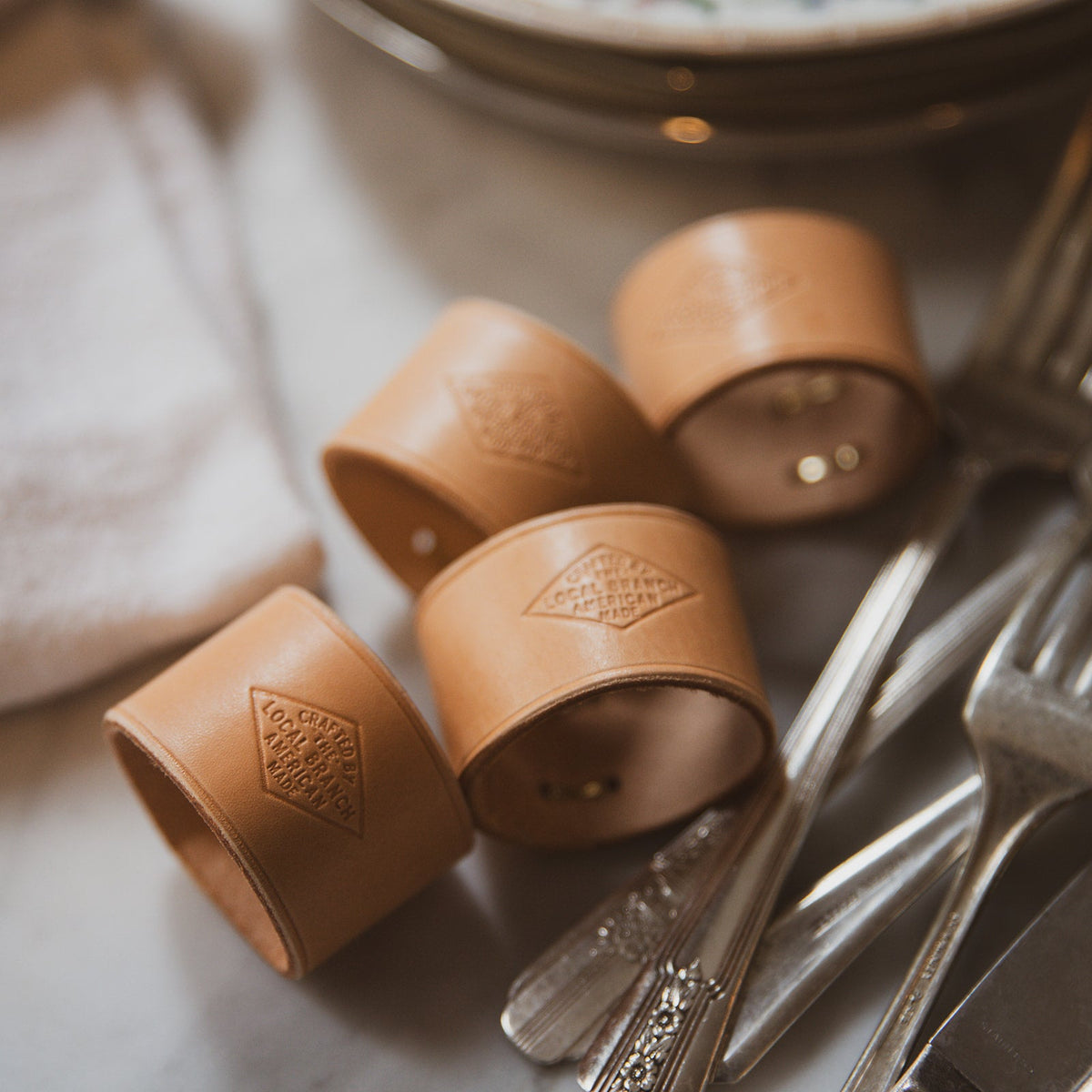 Leather Napkin Ring - USA Made