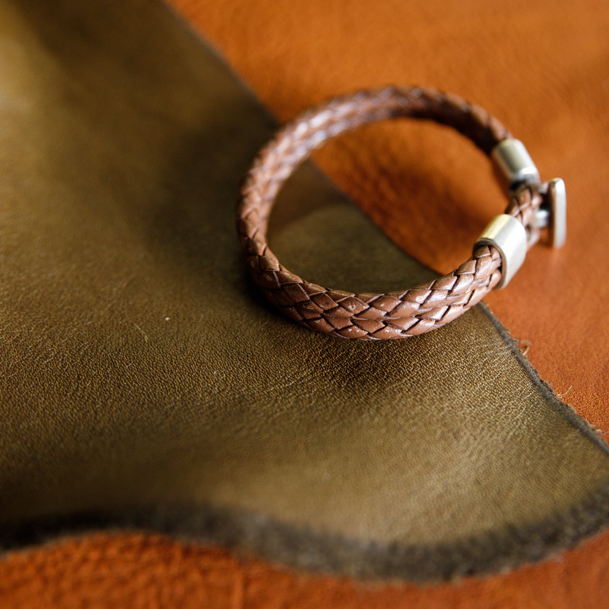 Braided Leather Bracelet - USA Made