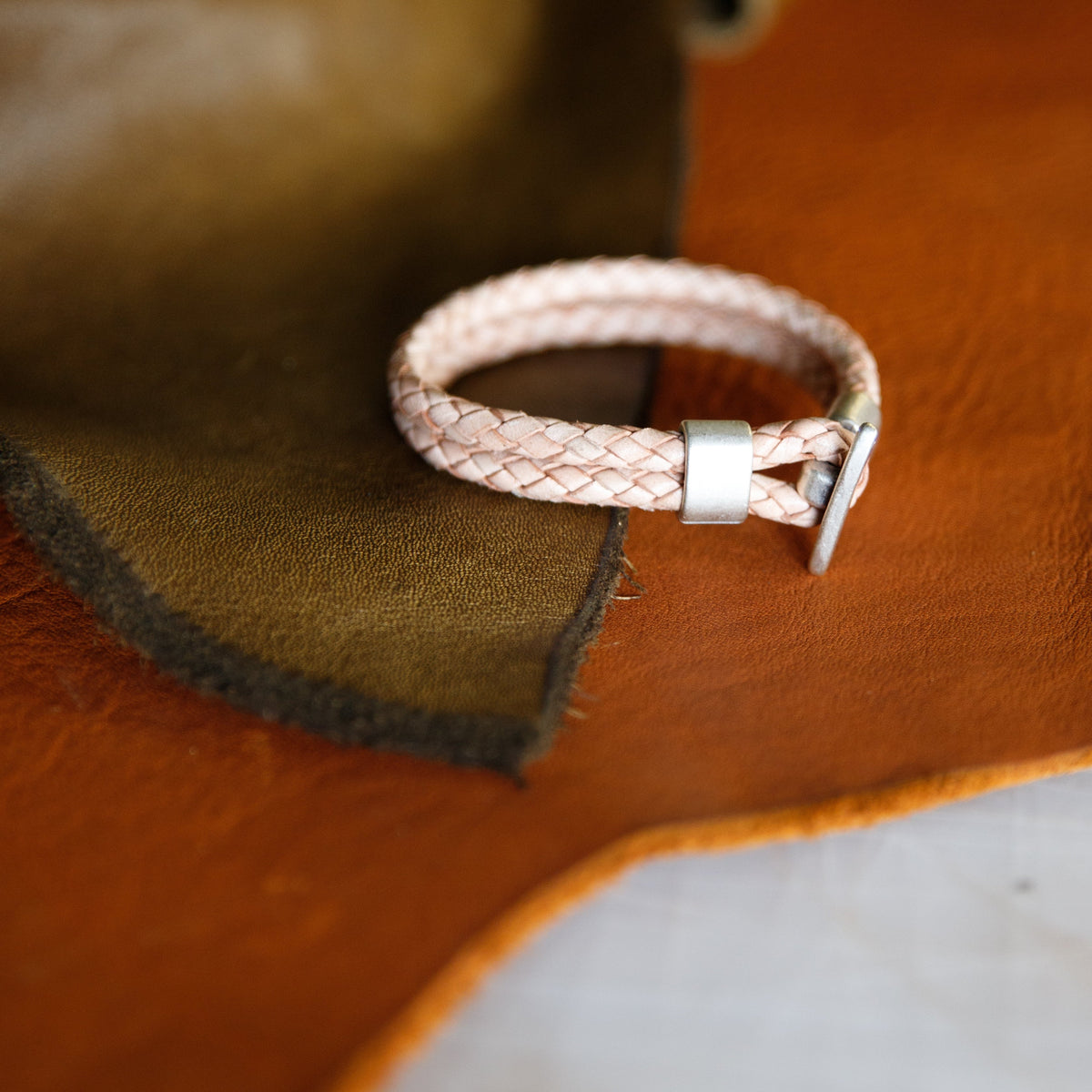 Braided Leather Bracelet - USA Made