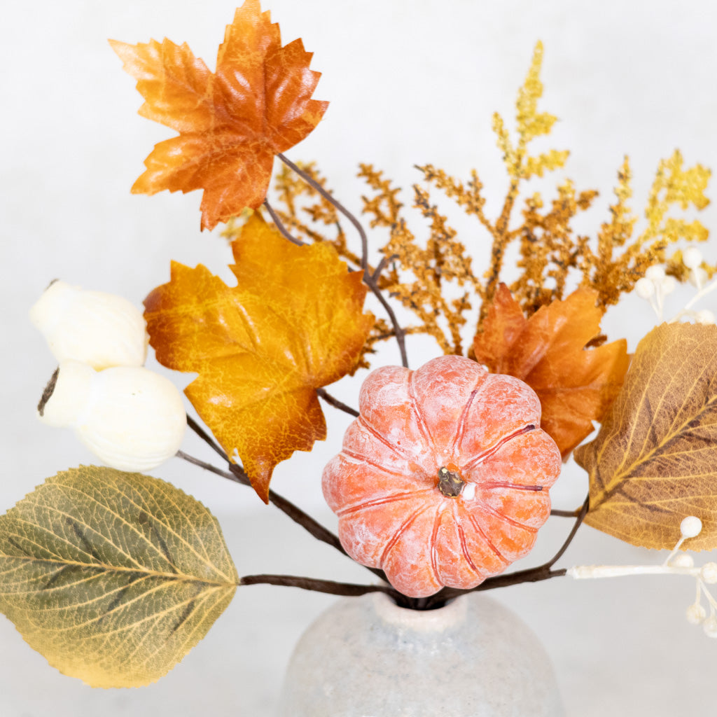 Pumpkin Orange, Mixed Berry and Leaf Pick
