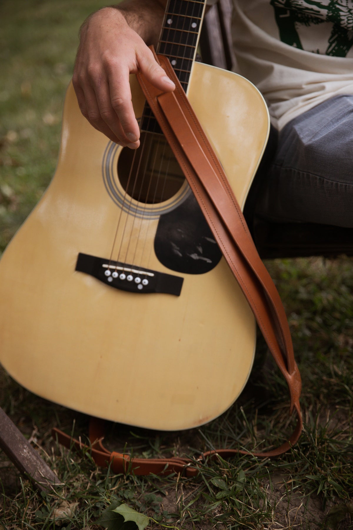 Leather Guitar Strap - USA Made