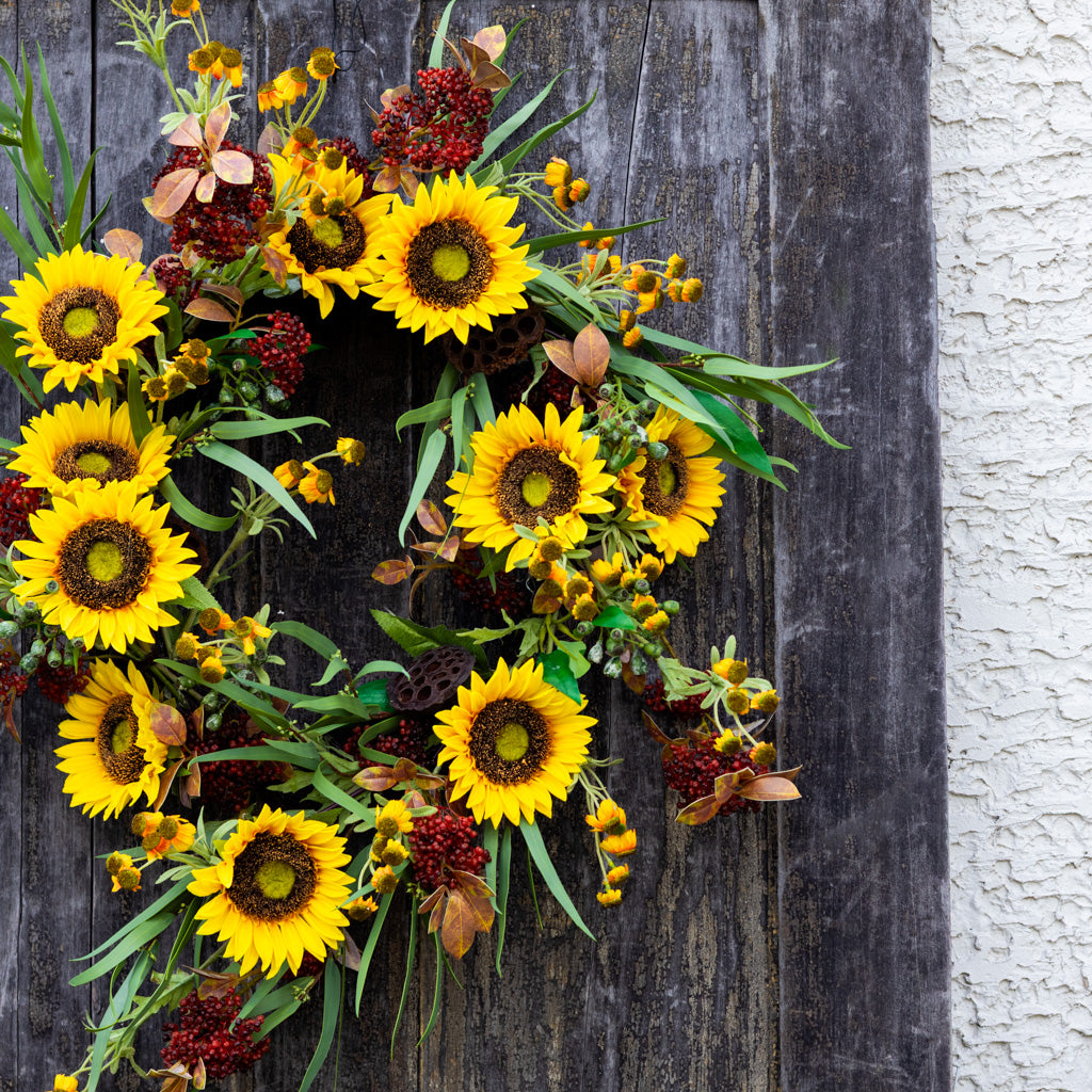 Sunflower Harvest Wreath
