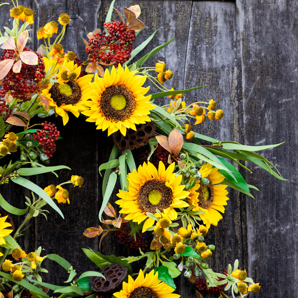 Sunflower Harvest Wreath