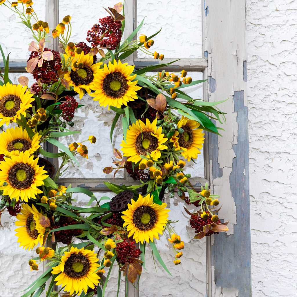 Sunflower Harvest Wreath