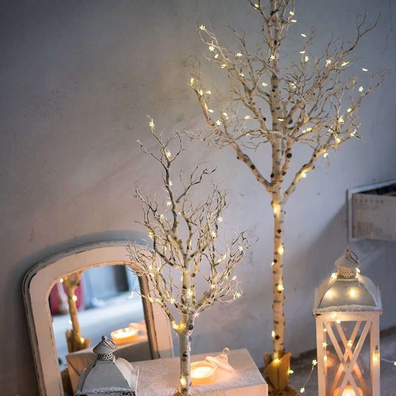Christmas Withered White Christmas Tree Faux, Christmas tree for living room, entryway or seasonal display
