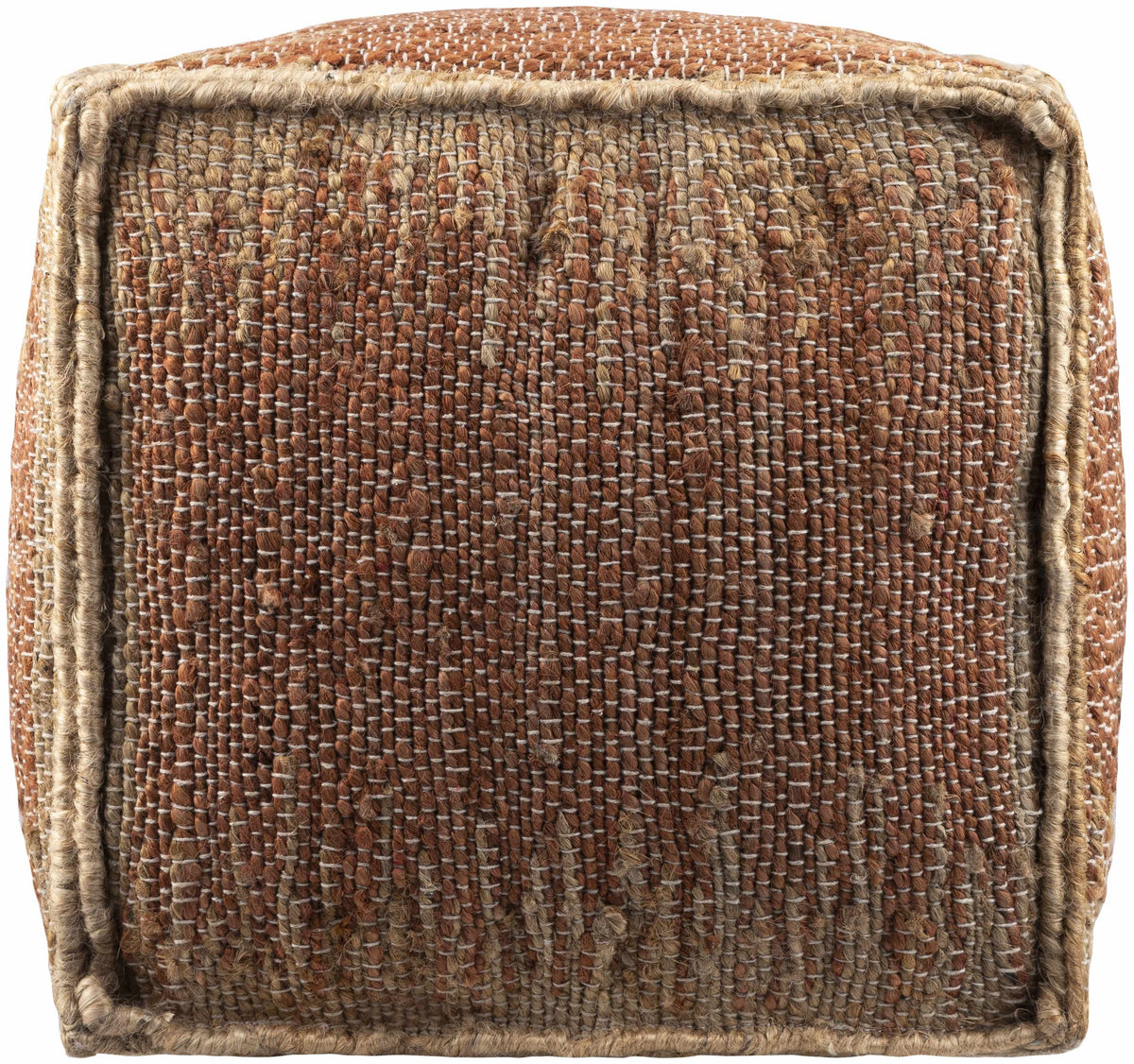 Rhuddlan Jute Rust Pouf