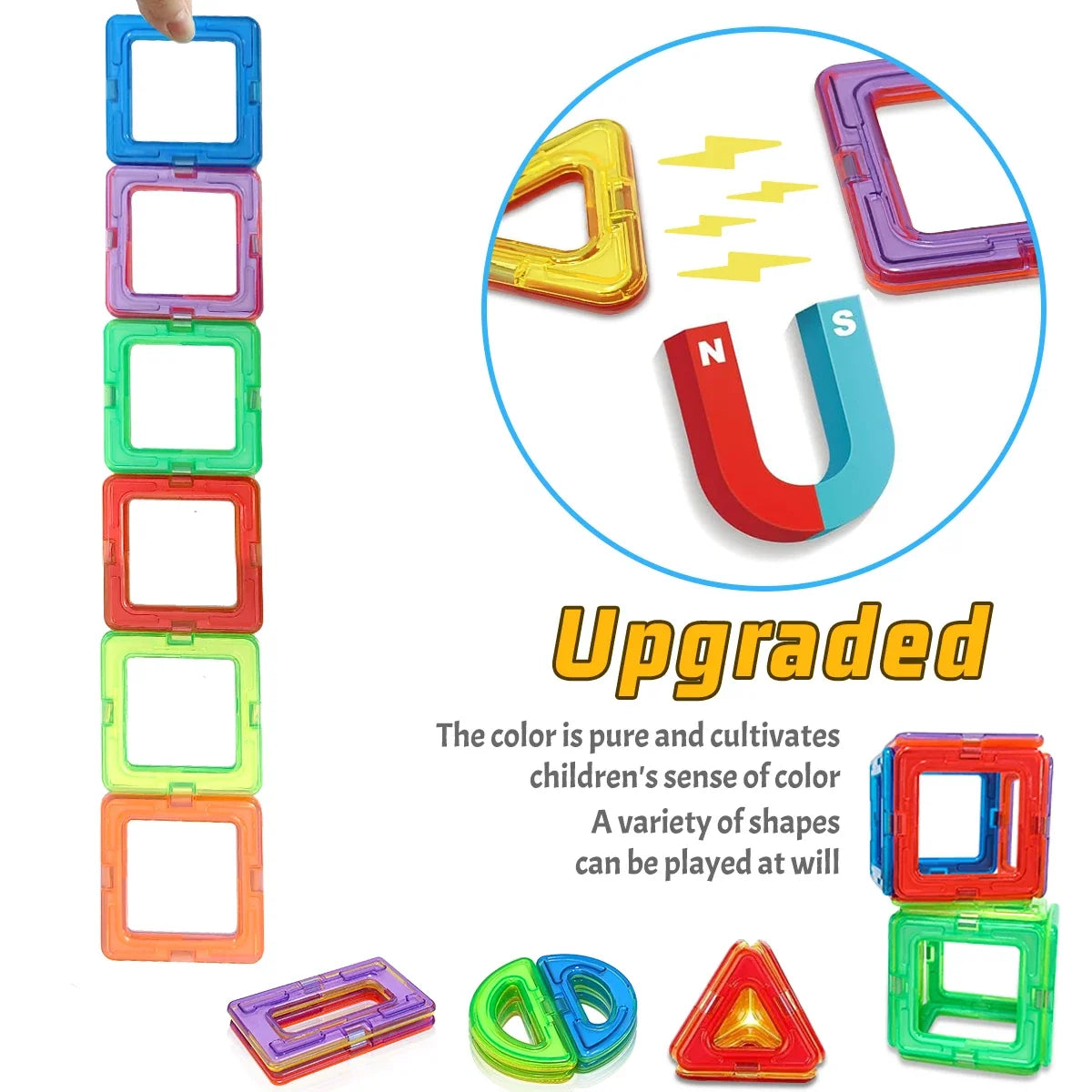 Big Size DIY Magnetic Building Blocks Construction Toy STEM